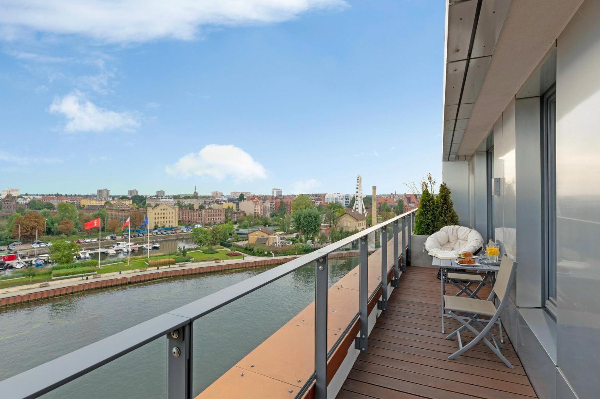 Brabank Riverside By Downtown Apartments Gdańsk Rom bilde
